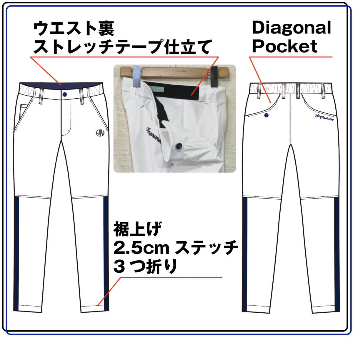 BLOODSHIFT(ブラッドシフト)_ゴルフウェア パンツ ブラッドシフト